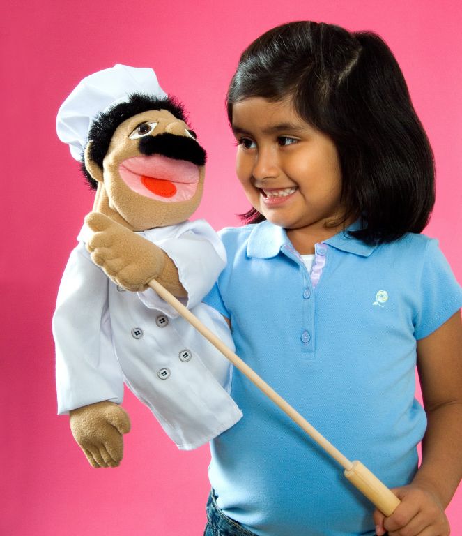 girl portrait with puppet