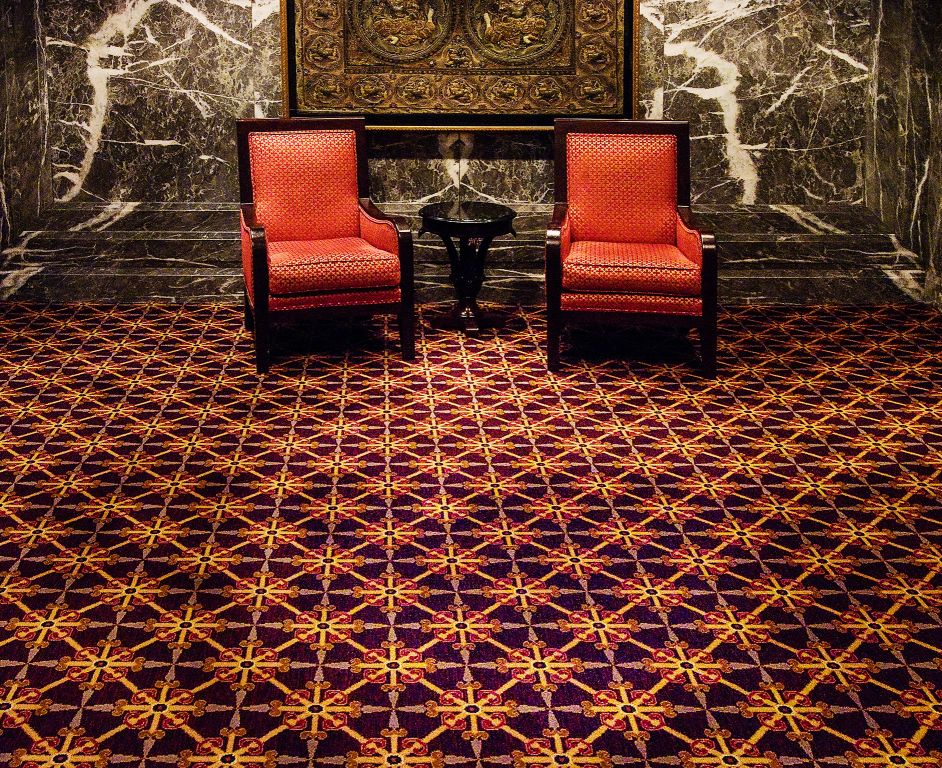 hotel carpeting showing sitting area